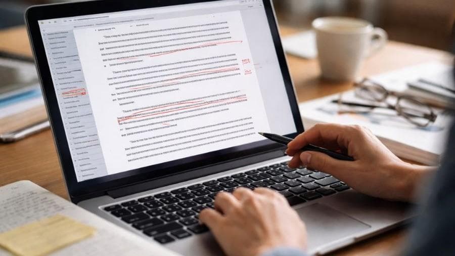 Copywriting and editorial work in progress at Metro Solver