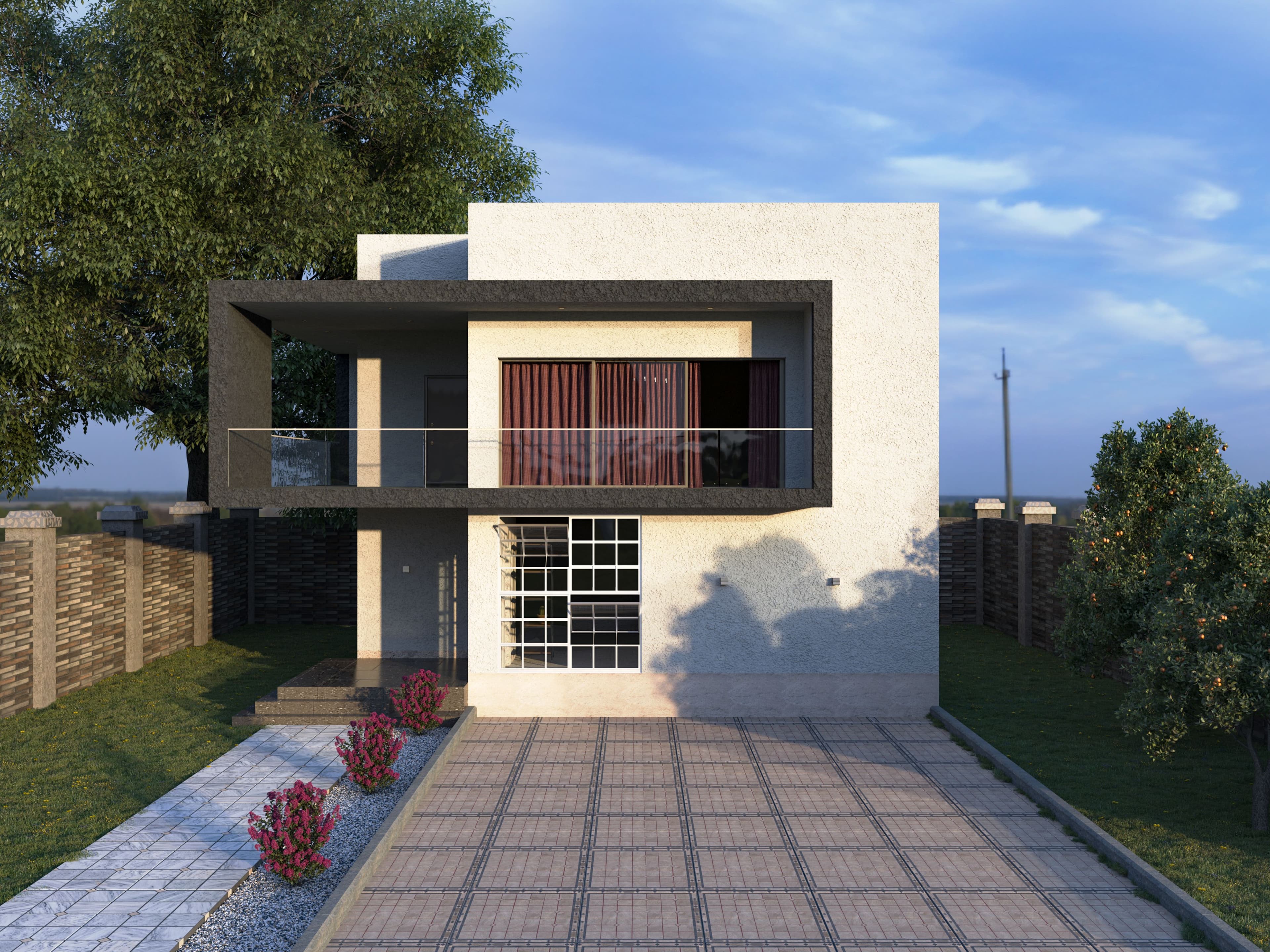 3D architectural visualization rendered by Metro Solver